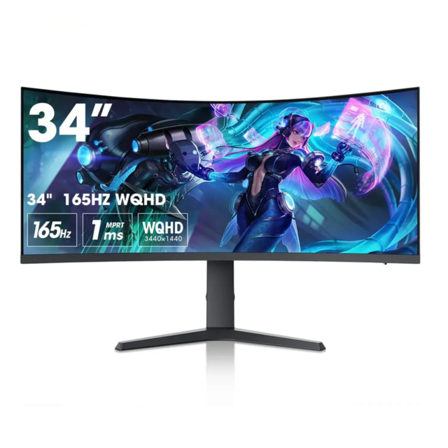 Customized 24 27 32 34 Inch Curved Gamer Monitor 2K 4K 165hz 240hz LCD Computer Screen Display for Gamers