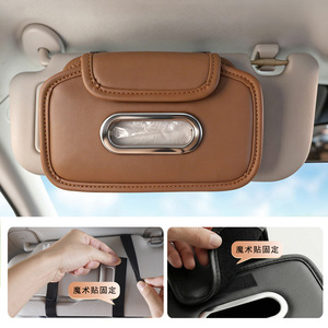 Car Visor Organizer Large Capacity Universal For Car Interior Accessories With Tissue <b>Box</b> <b>Storage</b> - Product Image 5