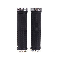 Poignée de verrouillage Double face colorée poignées de guidon de vélo de montagne poignées de guidon à verrouillage bilatéral pour poignées de guidon de vélo