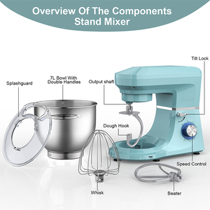 Hộ gia đình đứng <span class=keywords><strong>Mixer</strong></span> 8L 6.5L 7L 10L bánh mì bột kneader hành tinh Bánh Trộn điện đứng <span class=keywords><strong>Mixer</strong></span> - Product Image 2