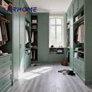 YIERHOME Schaukelstuhl-Stil Grüner Begehbarer Kleiderschrank |   Farbe & Höhe Anpassbar - Modulare Montage |   12 Jahre Direktvertrieb ab Werk - Product Image 1