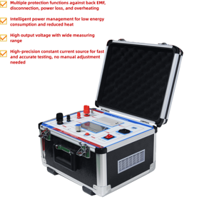 Testador de Resistência de Disjuntores RDHL 100A 200A da China, Medidor de Resistência de Loop de Interruptor, Micro Ohmímetro, Testador de Resistência de Contato - Product Image 2
