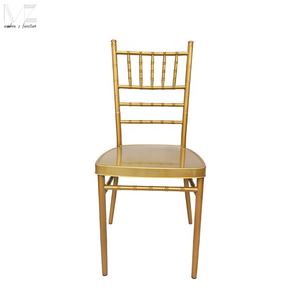 Qianshan — meubles <span class=keywords><strong>de</strong></span> table en mousseline <span class=keywords><strong>de</strong></span> soie doré, chaises à dossier haut, pour Banquet, hôtel et salle à manger, <span class=keywords><strong>de</strong></span> style moderne, pour mariage, chaises empilables - Product Image 2