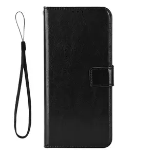 Dompet mewah Crazy Horse PU Kulit Flip Case PENUTUP UNTUK TCL 501 4G