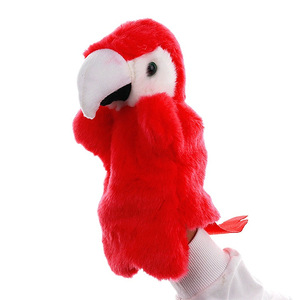 Marionnettes à main en peluche courte style animal, poupées en fibre de polyester, accessoires pour l'histoires racontées en maternelle - Product Image 3