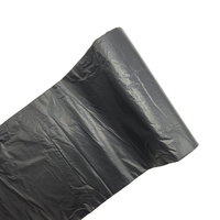 Rollo de Bolsas de Basura Negras de HDPE Personalizables Starseal, Bolsas de Basura Desechables Resistentes de 30*40 Pulgadas con Asa Flexiloop y Cordón de PP, Plástico ISO