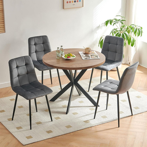 Moderno ristorante di lusso <span class=keywords><strong>cucina</strong></span> sala da pranzo mobili struttura in metallo nordico in velluto imbottito <span class=keywords><strong>sedie</strong></span> da pranzo per tavolo - Product Image 3