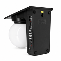 MLK-8785 Nueva Lámpara de Pared Exterior Moderna con Energía Solar, Altavoz de Música con Bombilla LED Doble