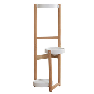 Soporte de flores de estilo nórdico, estante de madera de varios niveles para plantas y decoración, para interiores. - Product Image 4