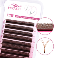 Cils individuels Yy Yy 6d w Premade Fans Extension de cils Extension de cils mixtes pour les professionnels Faux cils naturels légers