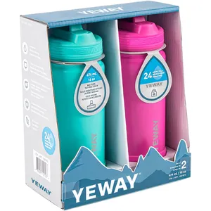 Tasse isotherme-botella de agua de acero inoxidable, frascos de vacío y termos, botellas de agua con logotipo personalizado g - Product Image 1