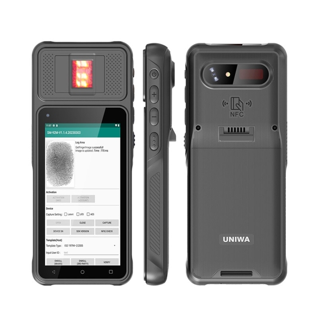 New Arrival UNIWA F501 Handheld Scanner Phone, 2GB+32GB, 5.0 Inch Android 12, MT6762 Octa Core, 4G Network
