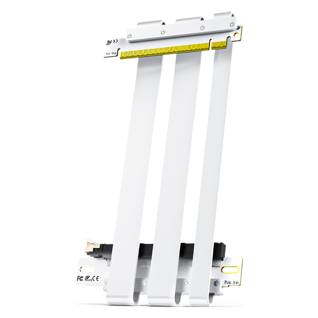 OEM Jeyi PCIe 50 X16 Riser Cable 128Gbps EMI Shielded GPU Extension FCC CE ROHS Certified 1 Year Warranty for RTX Stock