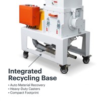 Broyeur de plastique professionnel à vitesse lente 2,2 kW, granulateur silencieux avec lames SKD-11, 380 V, micro/coupe croisée, pour recyclage de déchets industriels