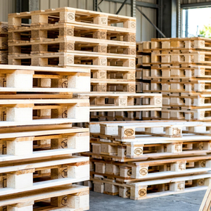Palettes en bois Euro réutilisables, palettes de qualité standard EPAL pour l'emballage d'exportation, la logistique et l'utilisation en entrepôt - Product Image 1
