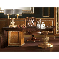 Bureau de direction de style français classique, taille et couleur personnalisées, mobilier de bureau haut de gamme, usine de Foshan