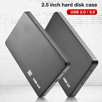 2,5-дюймовый внешний корпус для жестких дисков USB 2.0 SATA без использования инструментов для ноутбуков, HDD и SSD