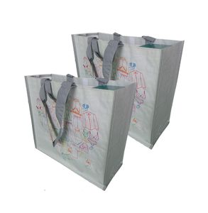 Sac fourre-tout en PP tissé personnalisé en gros, sac de shopping réutilisable imperméable tendance, meilleur prix - Product Image 4