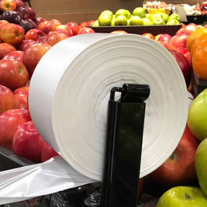 HDPE Clear Star Sealed Produce Roll <b>Bag</b> for Fruits and Vegetables <b>Pack</b> - Product Image 3