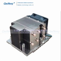 Coonong 6 caloduc refroidisseur de processeur prend en charge Sp5/Amd + multi-plate-forme 2U serveur boule de cuivre boîtier d'ordinateur ventilateur radiateur refroidissement
