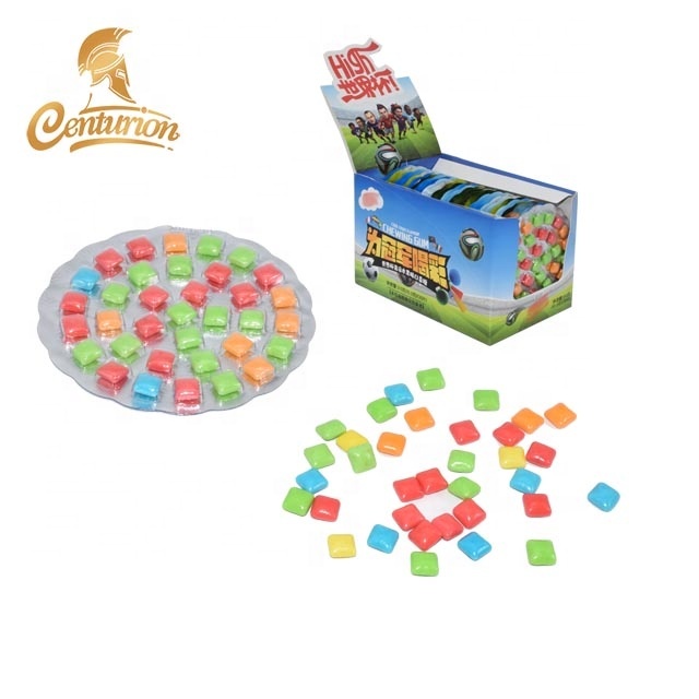 cool fruit flavor colourful cube shaped mini chewing bubble gum