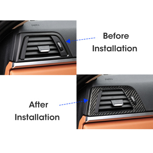 ES Carbon Fiber Car Interior Accessories Carbon Fiber Copilot Air Outlet Frame for BMW 3 4Serises F30 F31 F32 Car Accessories - Product Image 2