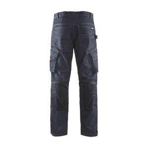 BLAKLADER - 149711418999C50 Pantalon de service denim stretch Bleu marine/noir-PANTALON DE TRAVAIL EAN 7330509554784 PANTALON DE TRAVAIL CARGO - Product Image 2