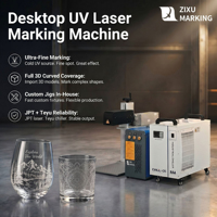 Machine de marquage laser UV dynamique 3D Bench JPT 355nm pour flacon de parfum en verre incurvé