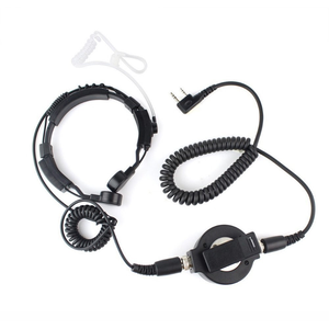 Micrófono Táctico de Vibración para Garganta, Auriculares con Micrófono para Radio Bidireccional Baofeng <span class=keywords><strong>UV</strong></span> 5R <span class=keywords><strong>UV</strong></span>-B5 B6 <span class=keywords><strong>UV</strong></span>-5RTP <span class=keywords><strong>UV</strong></span>-<span class=keywords><strong>5RA</strong></span> Plus BIG PTT - Product Image 2