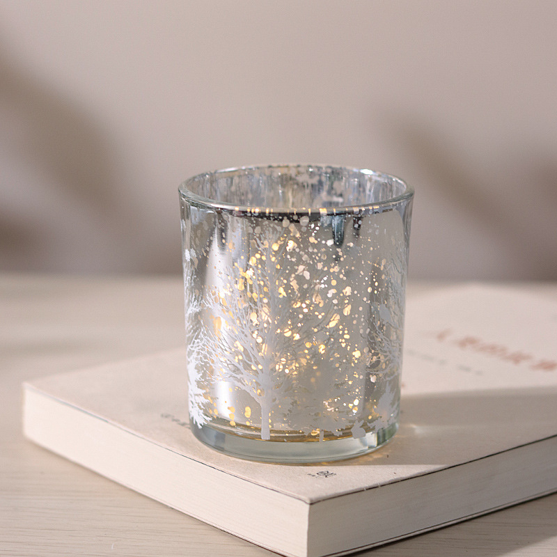 Wholesale Home Decor Votive Candle Holders Mercury Glass Candle Holder for Wedding Decor
