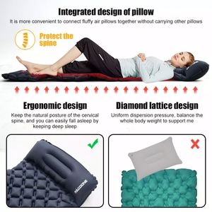Matelas pneumatique portable, robuste, professionnel, haute pression, compact, mini, universel, durable, pliable - Product Image 4