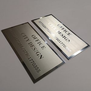 Plaque de bureau avec Logo gravé en acier inoxydable, Logo <span class=keywords><strong>personnalisé</strong></span> bon marché de mm - Product Image 4