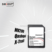 Pour SMIOST personnalisé CID Android 2020 Navigation GPS carte 8GB SD pour Nissan Armada Qashqai Connect 1 V12 matière plastique