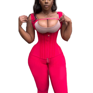 <span class=keywords><strong>Faja</strong></span> de Alta Compresión con Control de Abdomen, <span class=keywords><strong>Faja</strong></span> Postparto hasta el Tobillo, Control de Cintura y Abdomen, Levanta Glúteos, Corsé Moldeador de Cuerpo Completo - Product Image 1