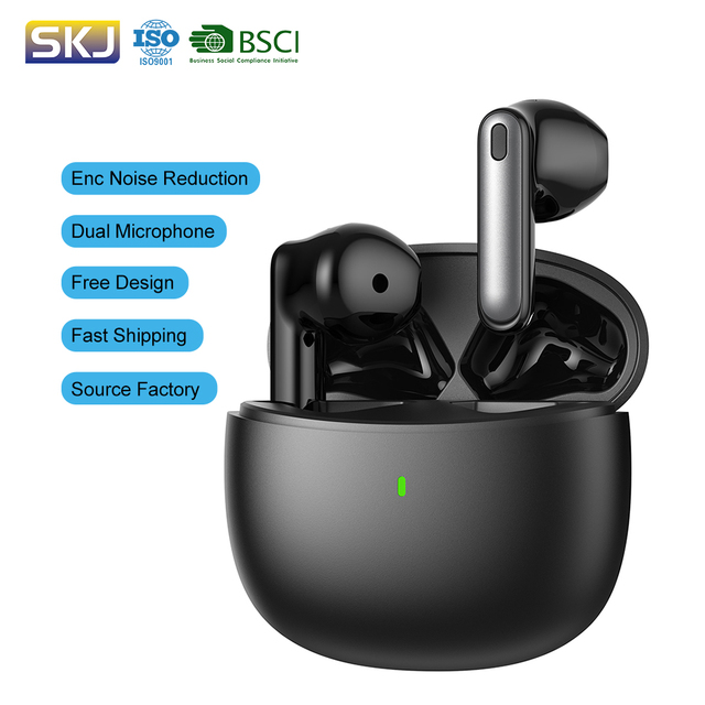 Tws Earbuds Semi-Ear Sports Headphones ENC 4 Mics Noise Cancelling Earphones Wireless Bluetooth 5.4 Hi-Fi Stereo Headphones