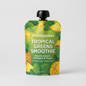 Bolsa de Plástico Reutilizable con Boquilla, Personalizable, de 100 ml y 200 ml, para Envasar Alimentos para Bebés, Bebidas, Jugos de Frutas, Bebidas y Pastas - Product Image 2