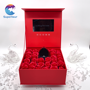 Écran LCD de boîtier vidéo numérique intelligent de 7 pouces Superlieur prend en charge les formats <span class=keywords><strong>JPG</strong></span>/<span class=keywords><strong>PNG</strong></span>/JPEG MP4 musique MP3 pour les invitations de mariage - Product Image 4