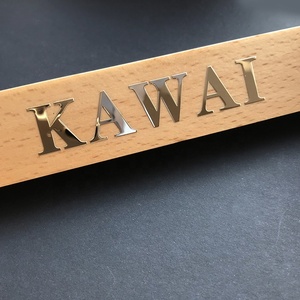 Etiqueta adhesiva con logotipo de metal fino de instrumento musical de oro brillante personalizada <span class=keywords><strong>para</strong></span> cuaderno - Product Image 1