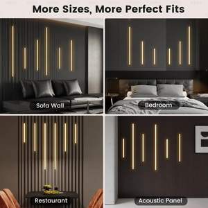 조광 가능한 LED 선형 조명 매립형 천장 벽 조명 홈 시어터 모던 인테리어 디자인 - Product Image 3