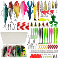 Kit de leurres artificiels transfrontaliers pour la pêche en eau salée et en eau douce, incluant des accessoires de pêche et un équipement complet pour le marlin