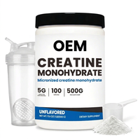 Nutrition sportive, poudre de créatine monohydrate micronisée pure, mélange de créatine de qualité supérieure pour la pré-ou post-entraînement, pour adultes