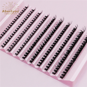 Abestyou 200pcs Mixte 8-16mm Curl <span class=keywords><strong>D</strong></span> 40P Cluster Wispy Individual Lashes Extensions Soft Premade Segment Faux Cils - Product Image 3