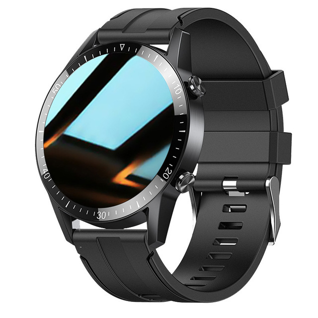 Smart Watch Square IPS Display Adult Heart Rate Monitoring Blood Pressure Oxygen Monitoring for Call Sports Black AI