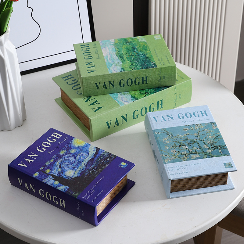 Новая трансграничная искусственная английская книжная коробка для масляной живописи Бумажная модель Поддельные Украшения для хранения книг для стрельбы