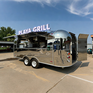 Camión de Comida Móvil Personalizado de Acero Inoxidable Pulido con Parrilla Comercial, Remolque de Cocina para Eventos de Catering al Aire Libre - Product Image 2