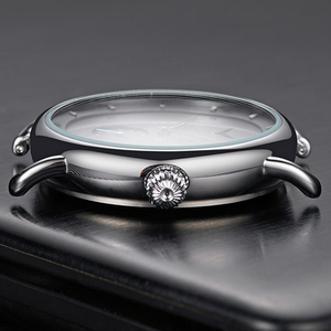 Reloj de Cuarzo Redondo de Aleación de Lujo ONOLA 3805, Correa de Cuero Genuino para Hombre, Esfera de Cristal, Resistente al Agua, Deportivo, de Negocios, Casual - Product Image 4