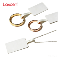 Laxcen J62U Livraison Rapide Autocollant RFID UHF 860-960Mhz Étiquette Bijoux U8 U9 pour la Gestion de la Vente au Détail