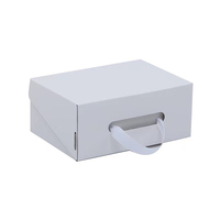 Boîtes rigides en papier kraft ondulé portable personnalisable pour emballage cadeau pour chaussures chaussettes fourrures forme magnétique