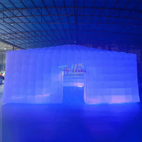 Tente gonflable en PVC Oxford avec éclairage LED, taille et couleur personnalisables, marque Chongqi, pour fêtes et discothèques