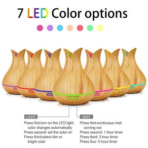 Humidificateur d'air ultrasonique rétro classique et diffuseur d'huiles essentielles avec lumières LED 7 couleurs, idéal pour la voiture, garantie 1 an - Product Image 3